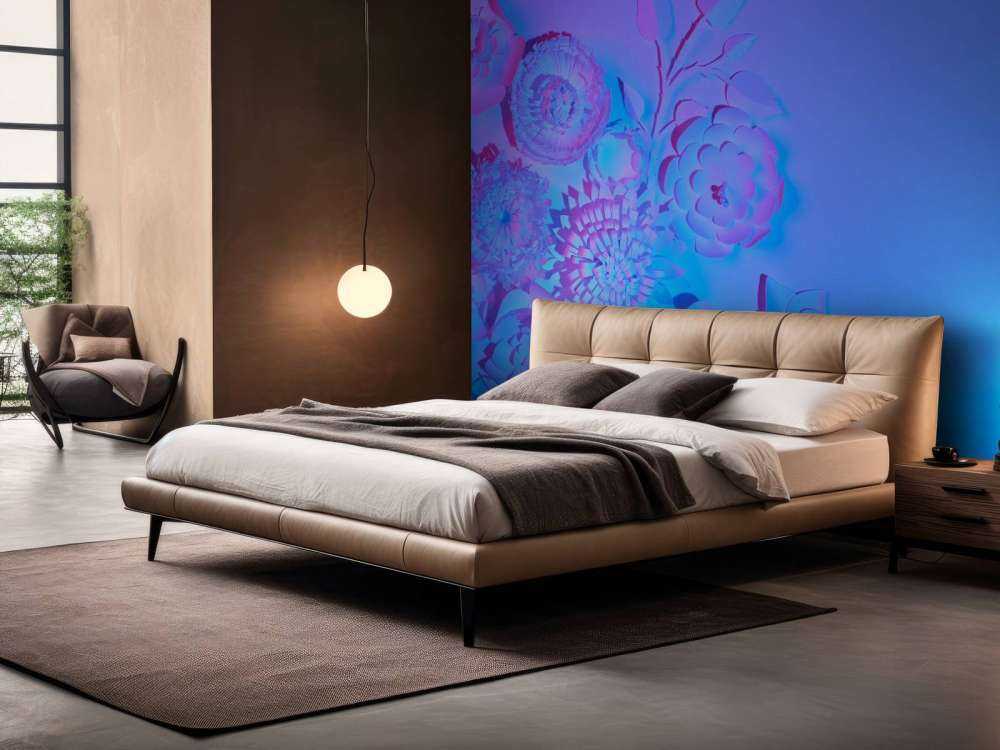 Paars modern kunstwerk