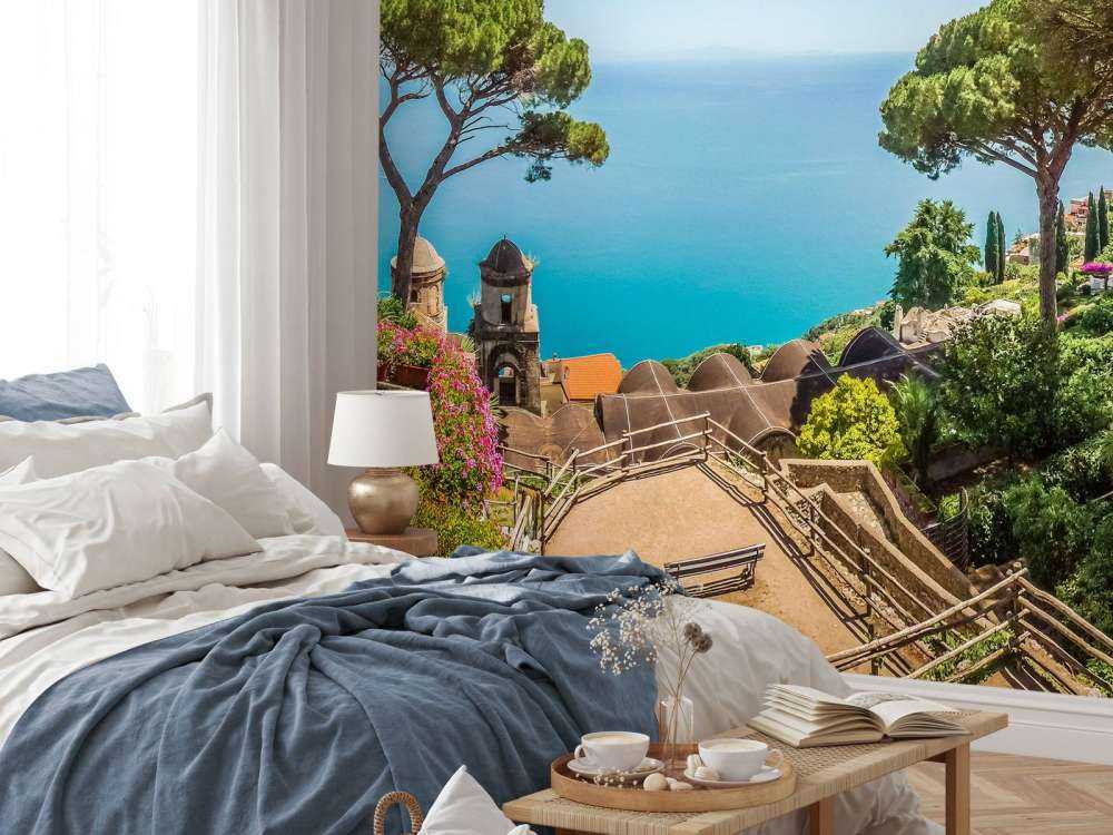 Uitzicht foto aan de kust van Italië