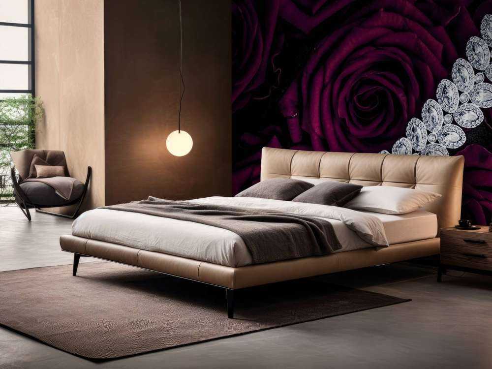 Rode rozen met een diamanten ketting erop