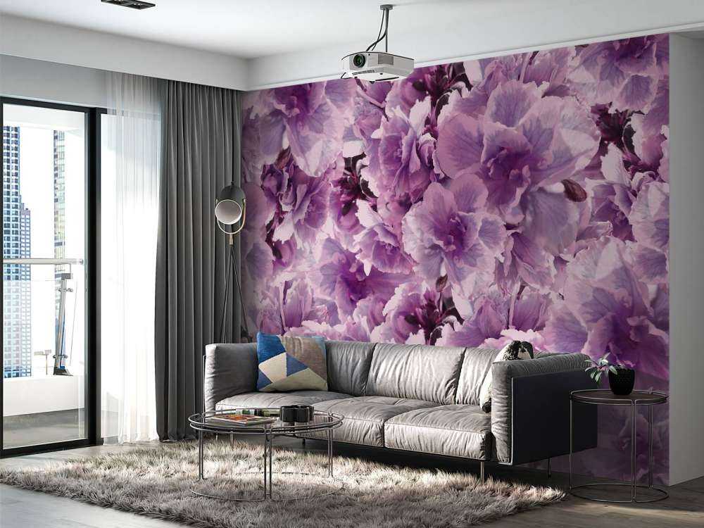 Paars-roze klaprozen design