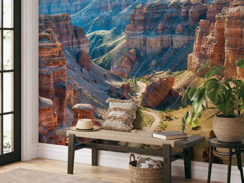 Charyn Canyon in Zuidoost-kazachstan