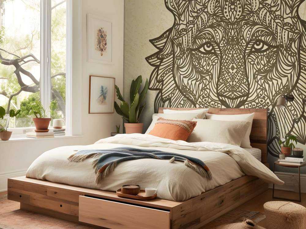 Tijger hoofd met een grunge achtergrond+