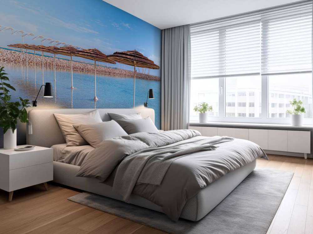 Parasols op het strand