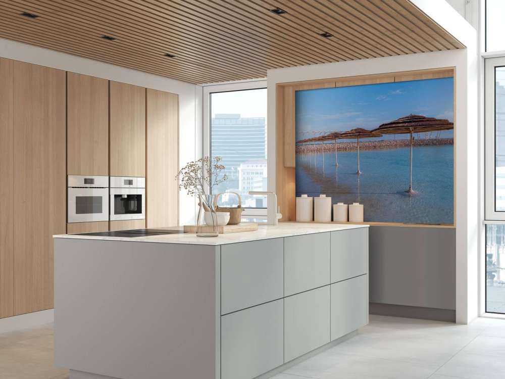 Parasols op het strand