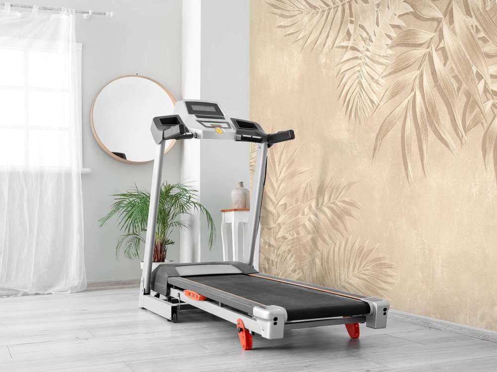 Palmbladeren textuur, beige