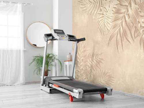 Palmbladeren textuur, beige
