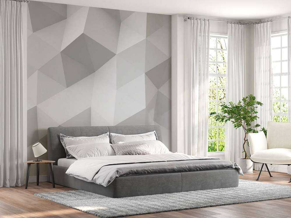 Wit veelhoekig geometrisch oppervlak