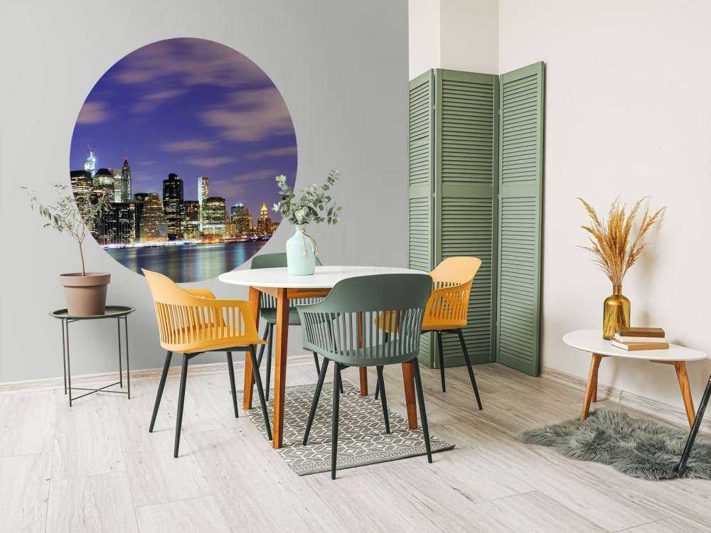 Lower Manhattan in de avond