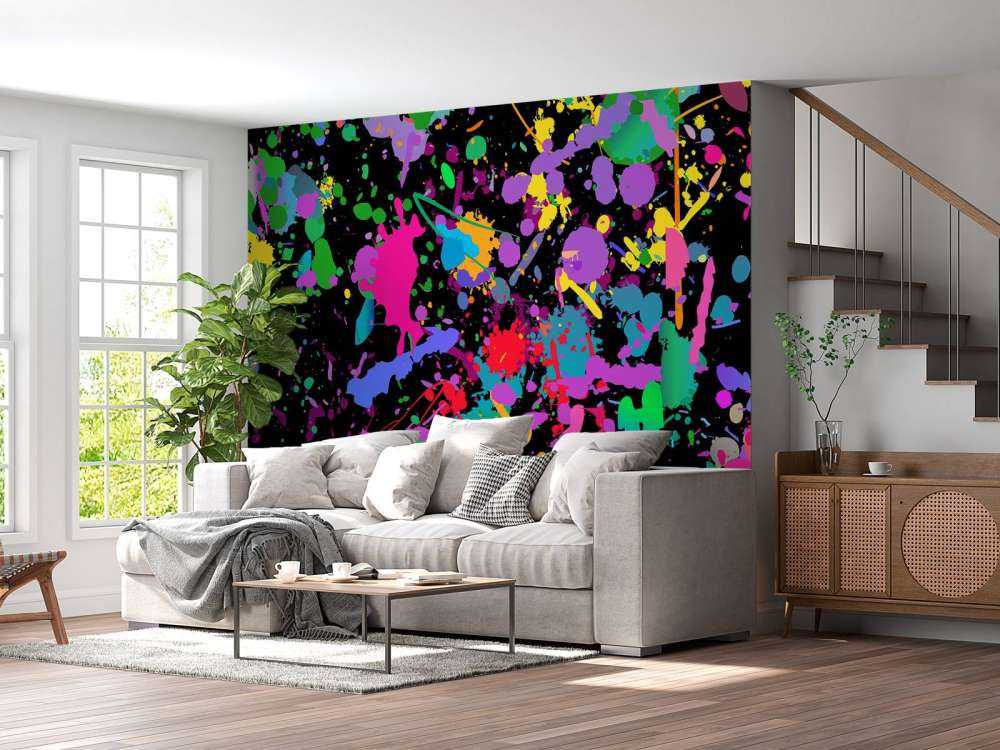 Gekleurde splash graffiti