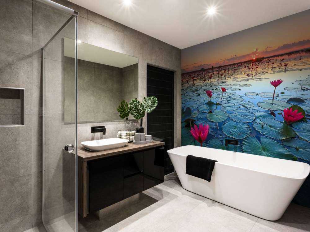 Lotusbloem bij zonsopgang