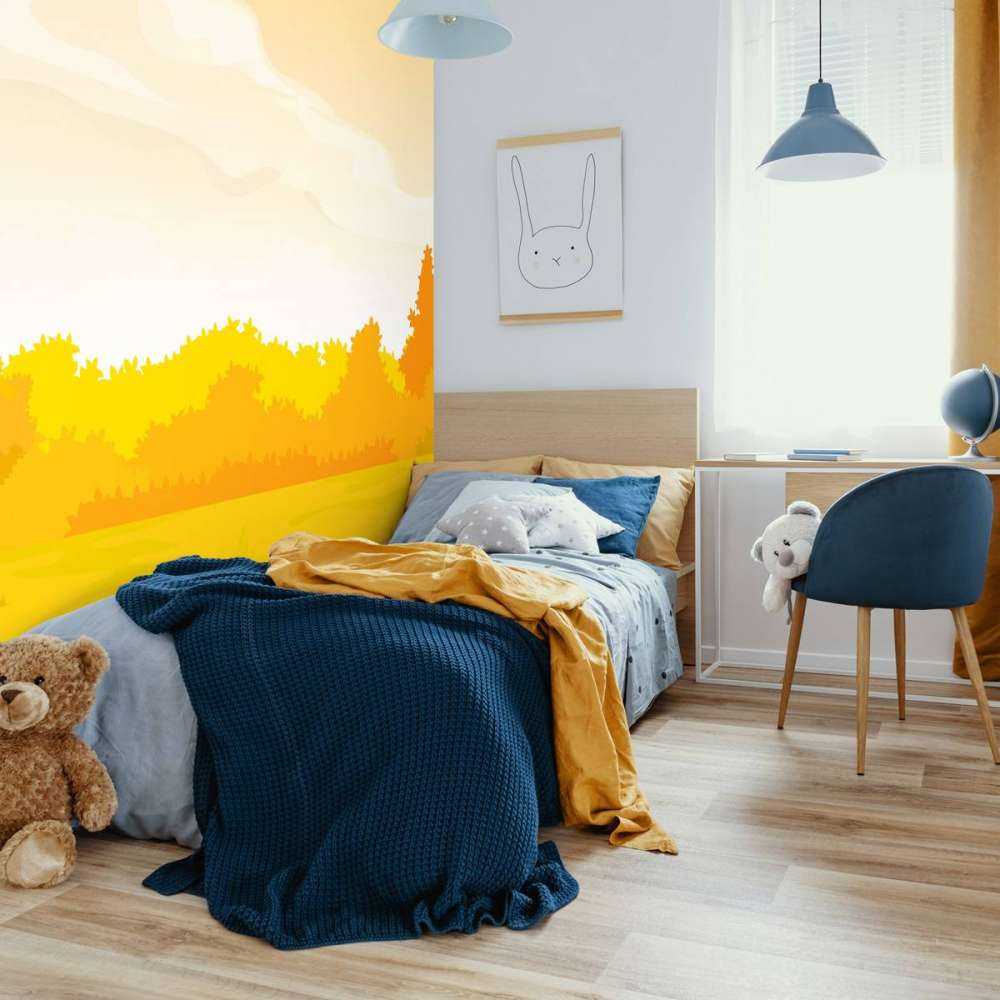 Illustratie van herfstlandschap