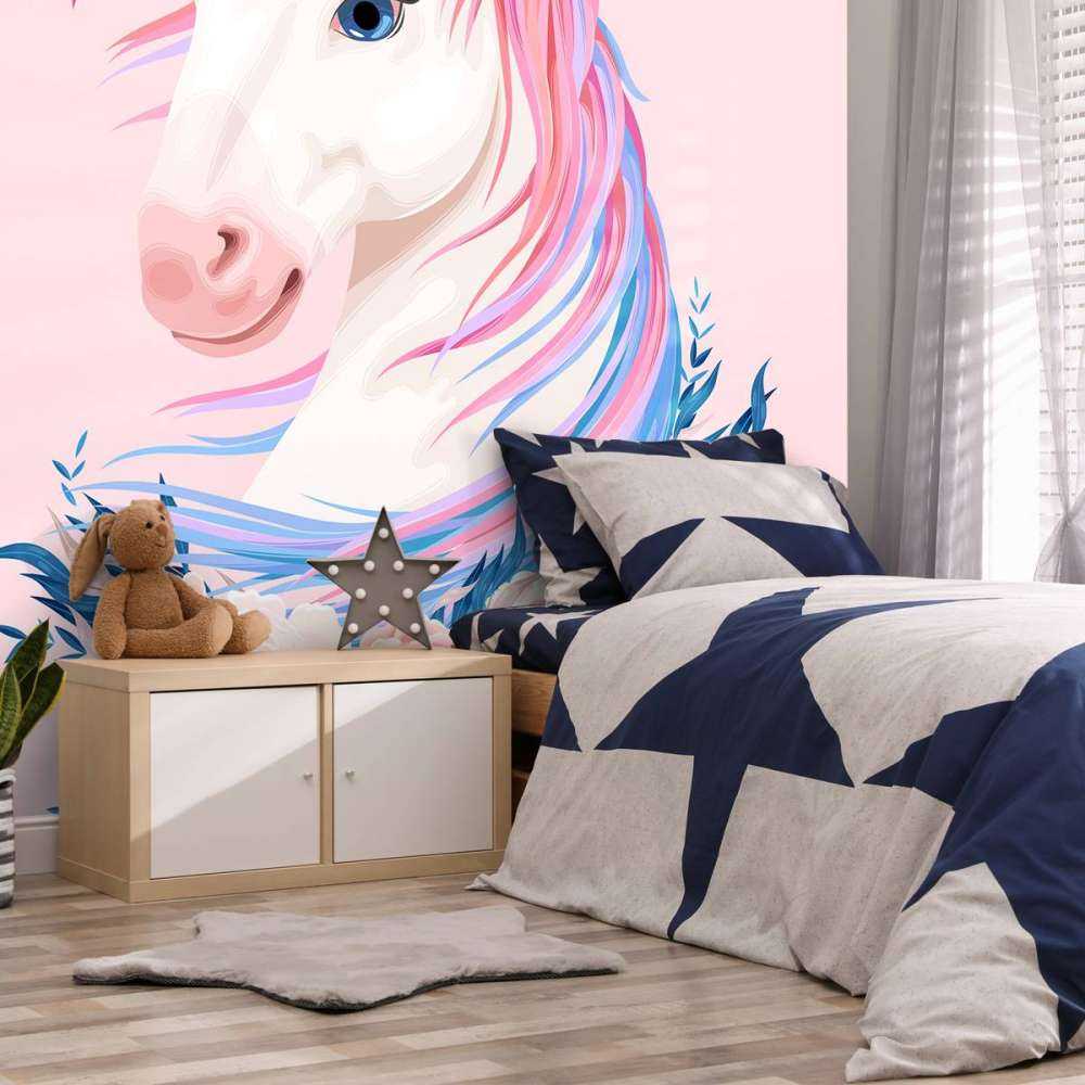 Unicorn met bloemen