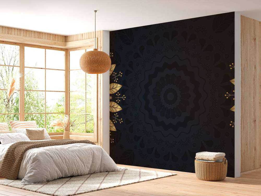 mandala's van bladeren