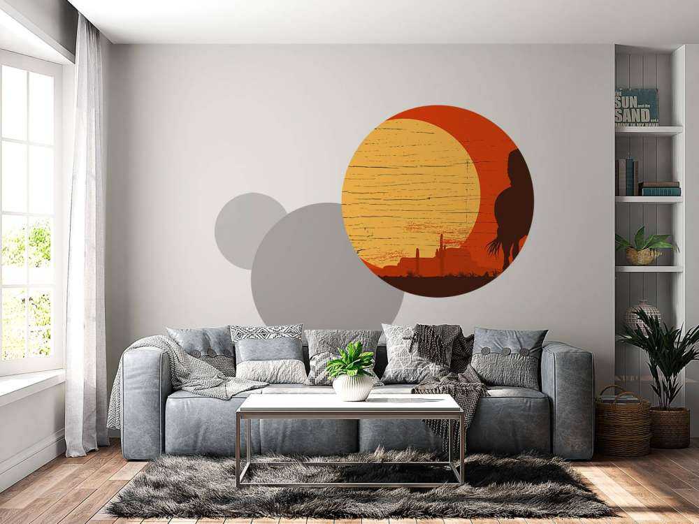 Cowboy in de woestijn