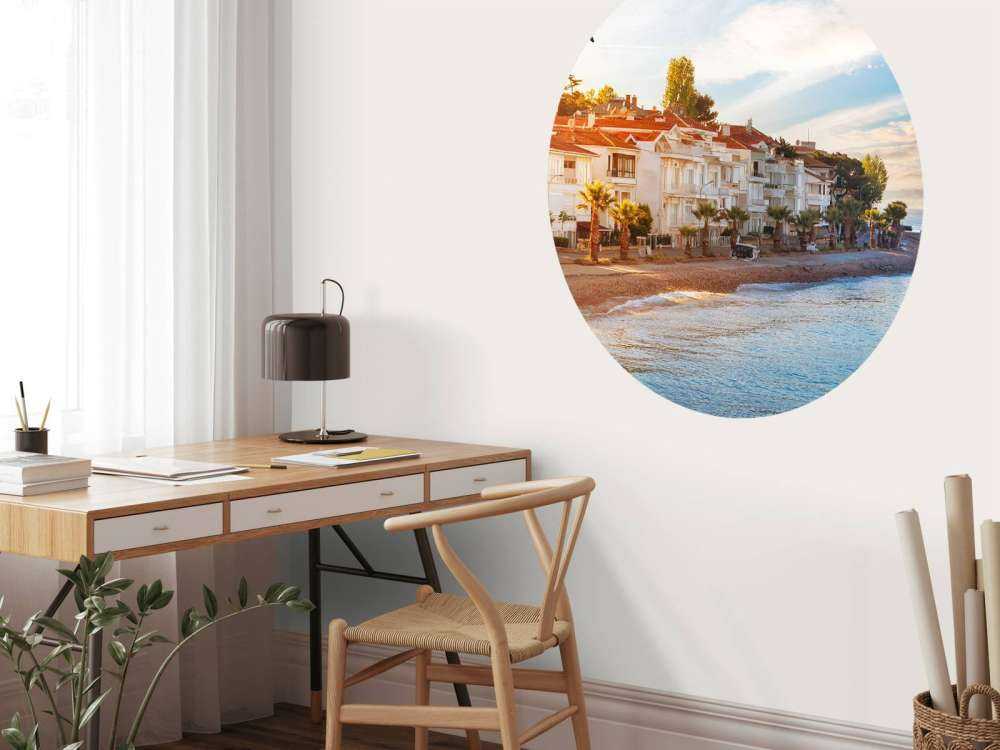 Kinaliada bij zonsondergang