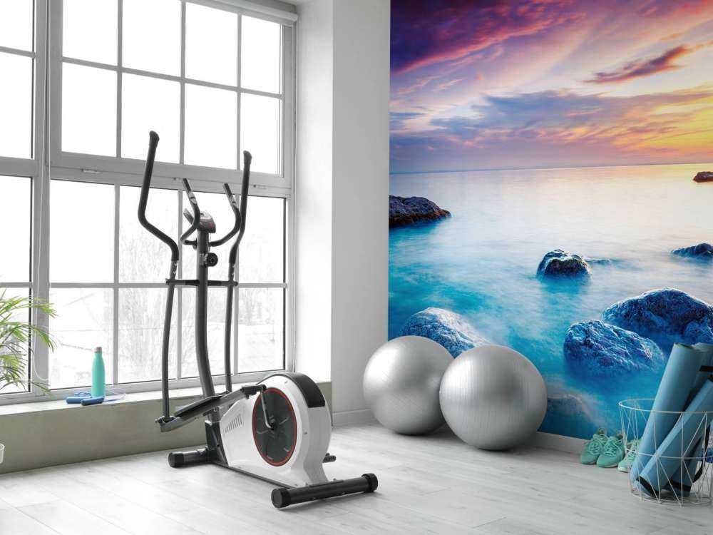 Magische zonsondergang op zee