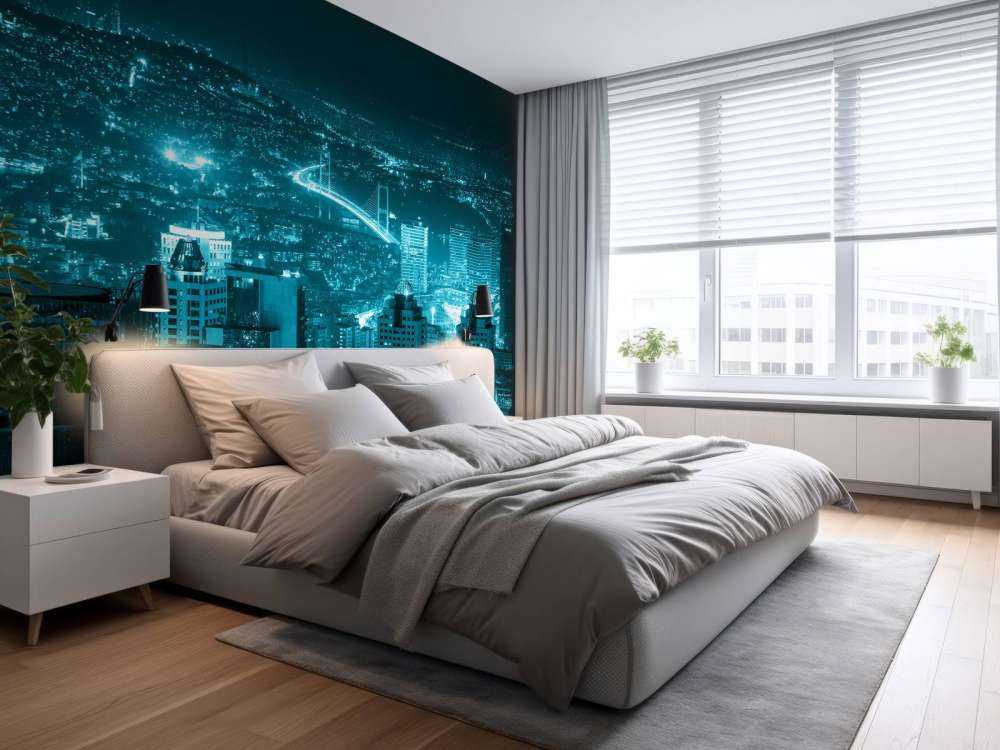 Istanbul met een blauw effect