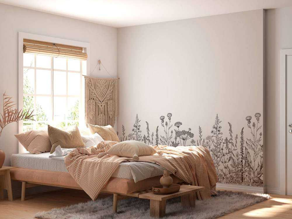 Getekende hoge grassen