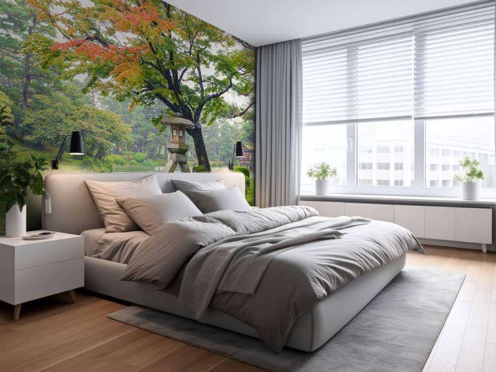 Tuin van Kenrokuen in de herfst