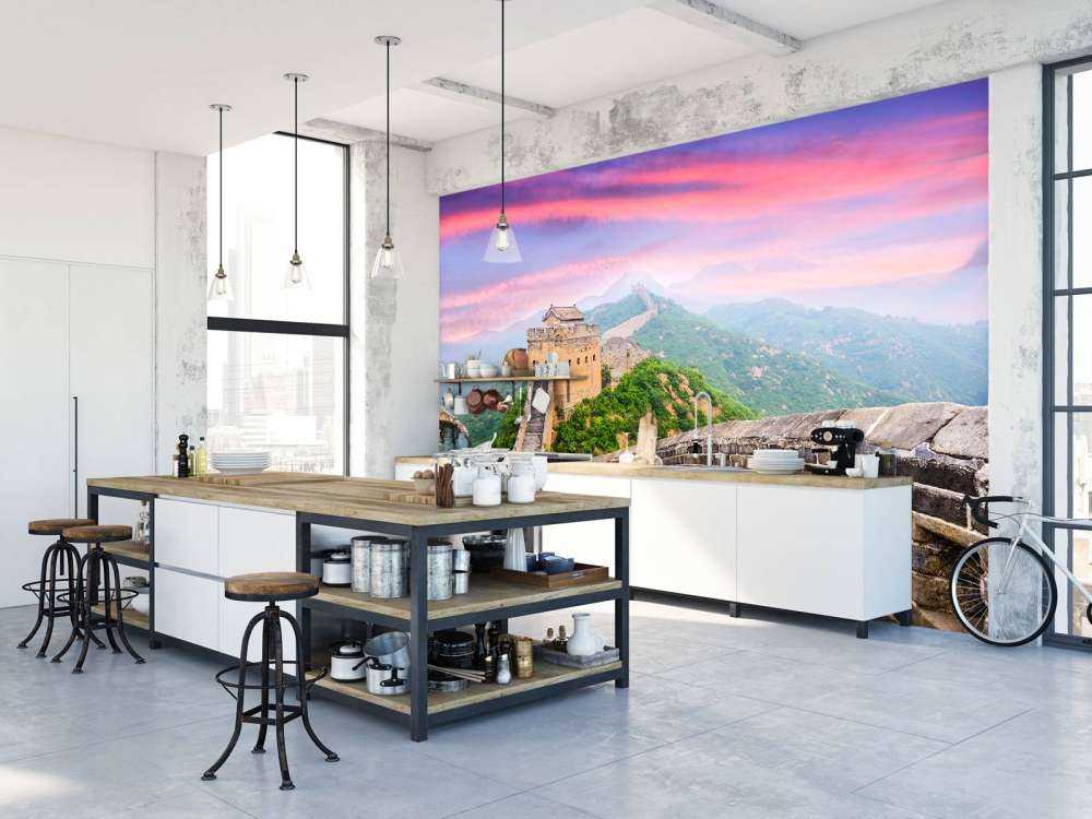 Chinese Muur onder een unieke hemel