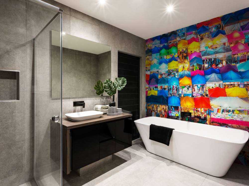 Kleurendakjes op de avondmarkt