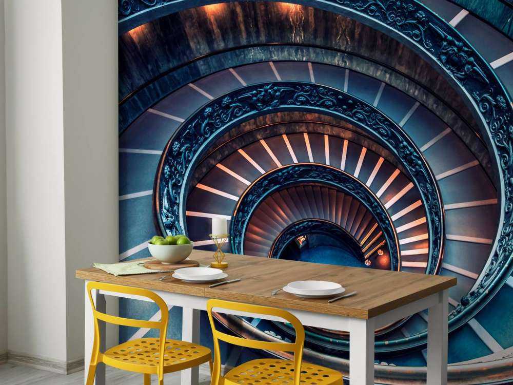 Spiraal van licht en koper