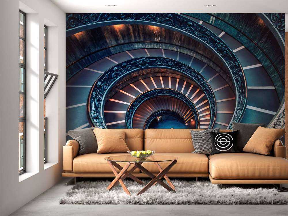 Spiraal van licht en koper