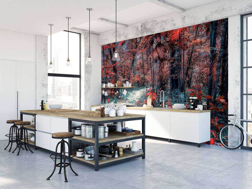 Dieprood pad door droomwoud