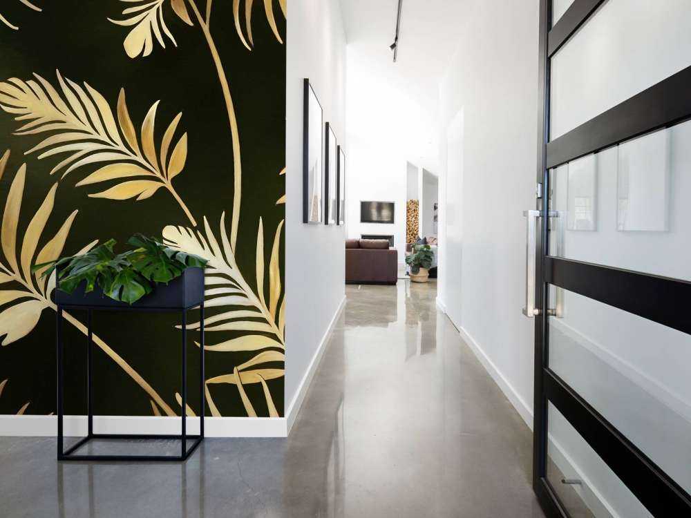 Golden leaves on dark Dark Gold