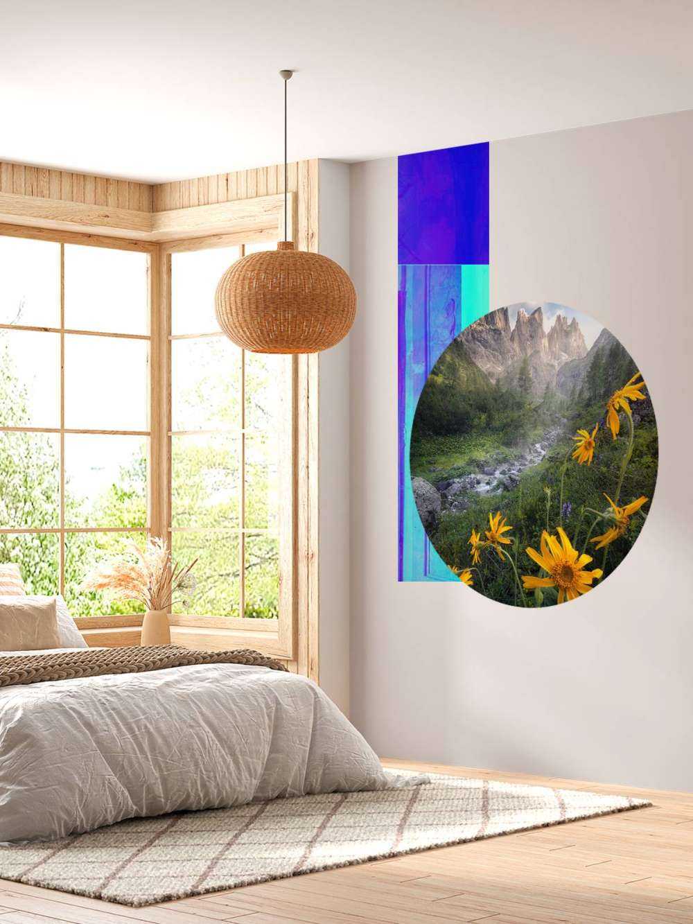 Gele Alpenbloemen in Bergvallei