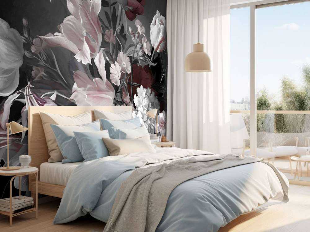 Bouquet with tulips Red