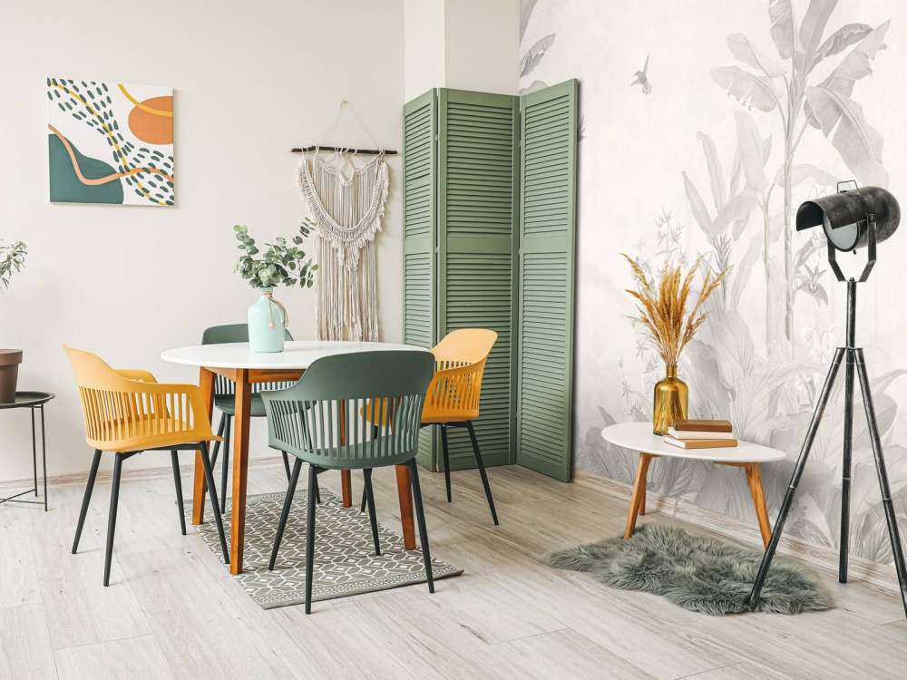 Tropische jungle met kolibries