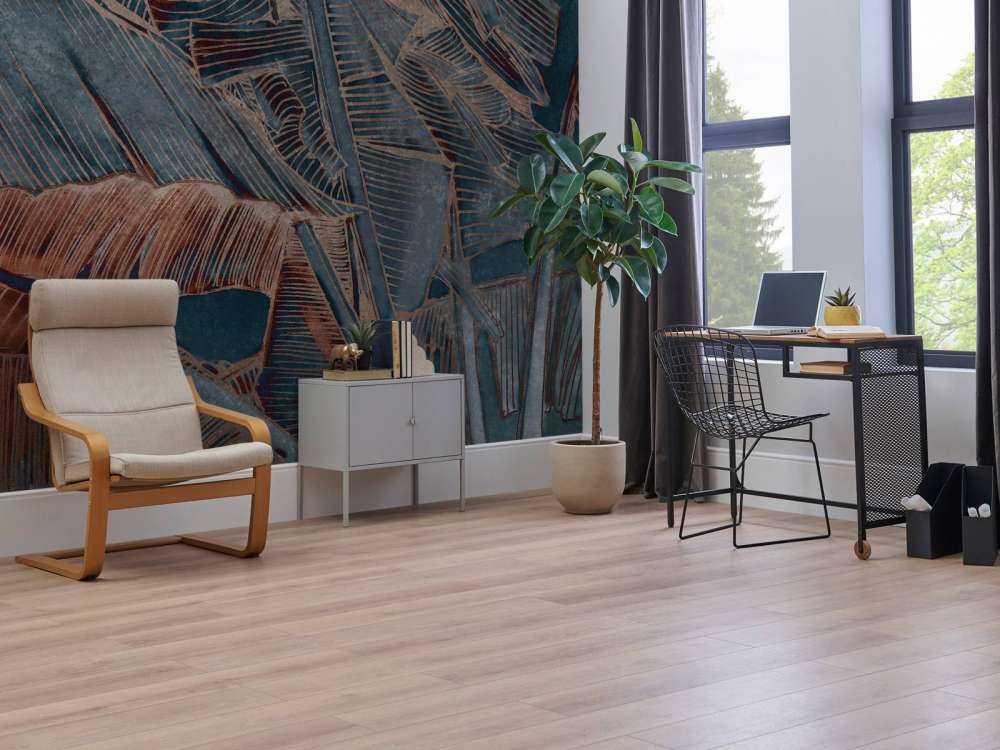 Bananenblad in koperblauw contrast