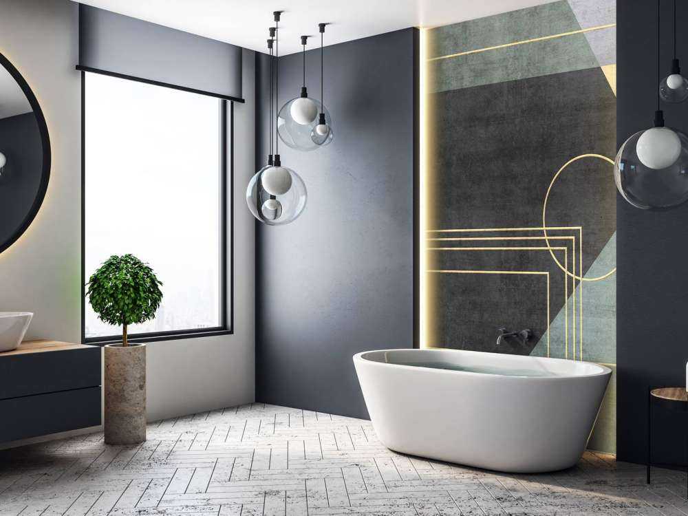 Gouden lijnen in zeegroen