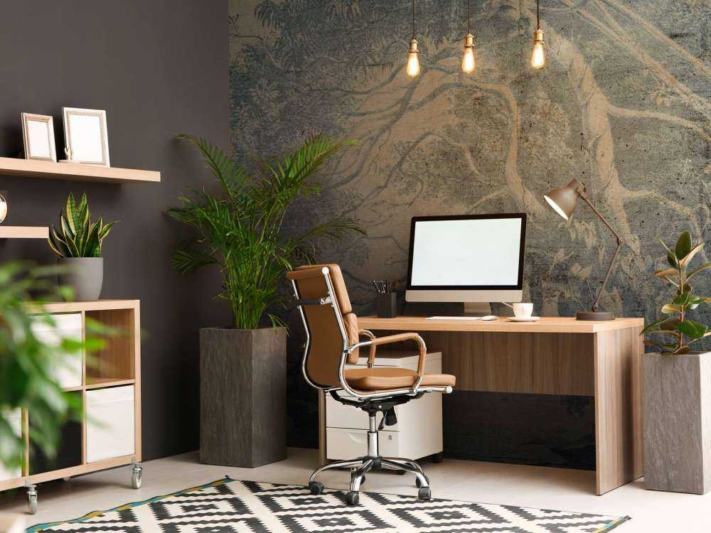 Blauwe tropen in verweerd linnen