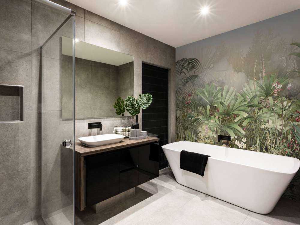 Morning in the Tropical Garden Green