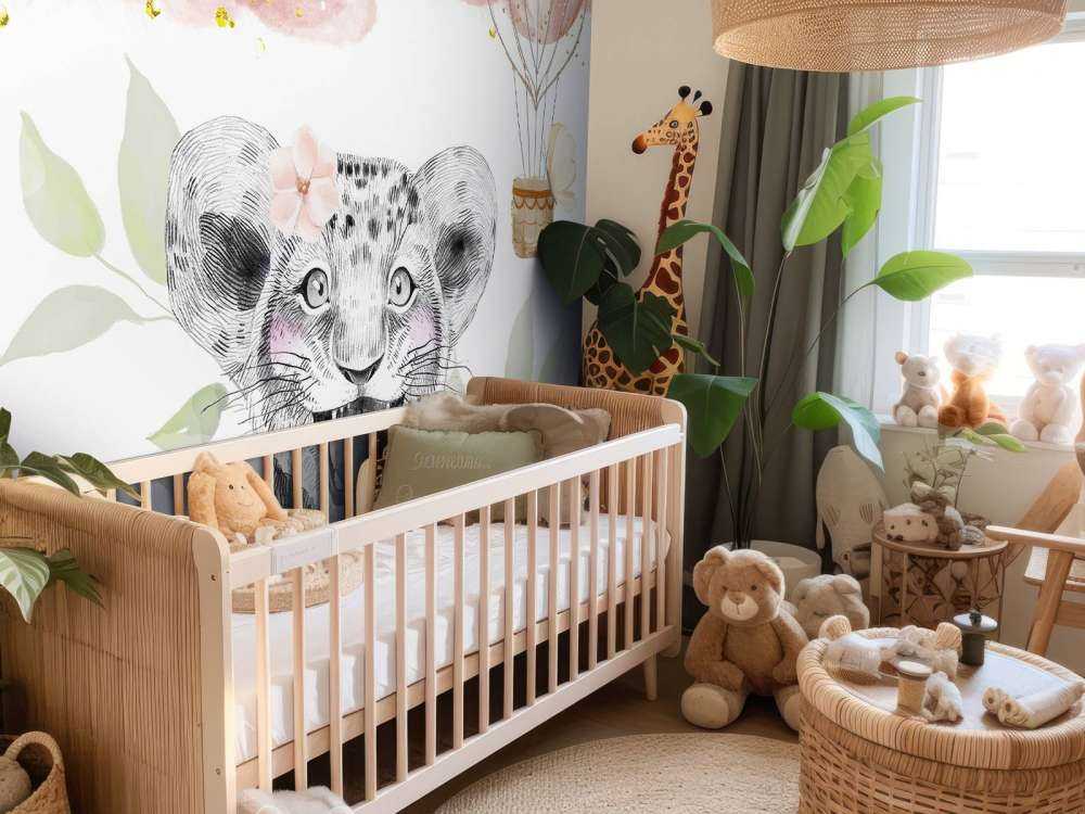 Vrolijke leeuwenwelp en luchtballo