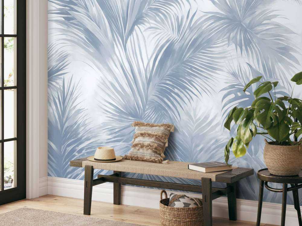Palm Extravaganza Blue