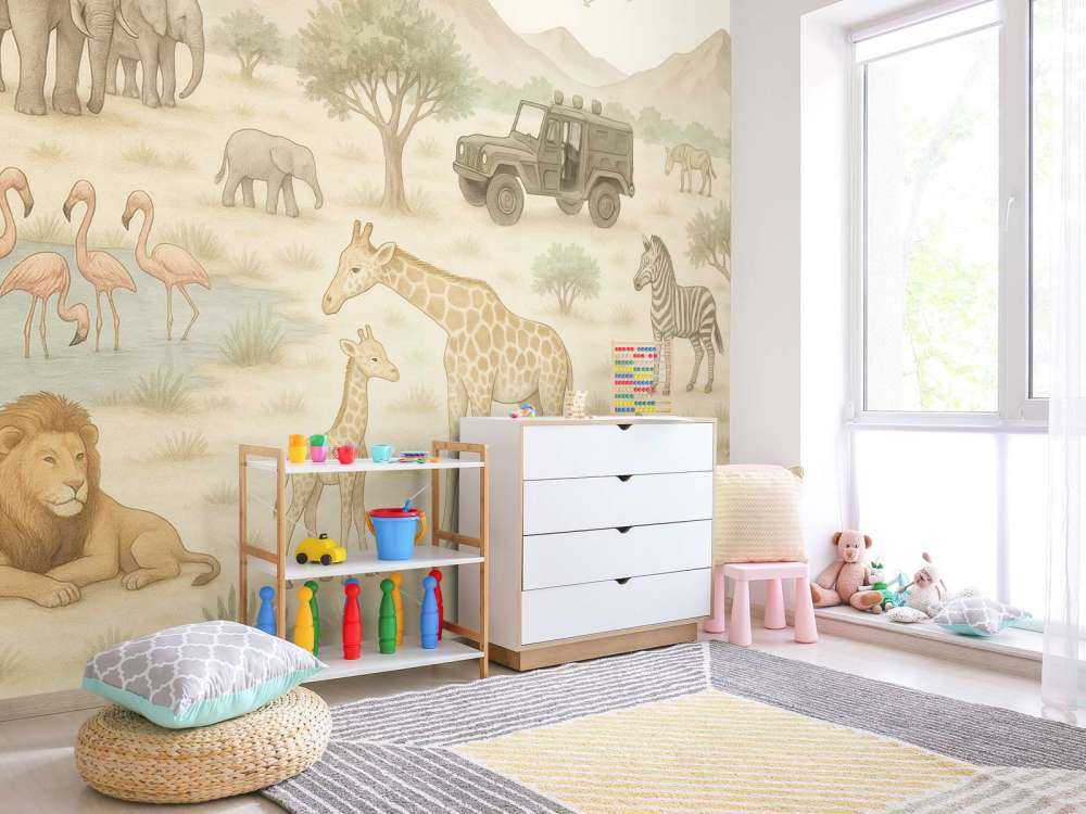 Avontuurlijke safari in de savanne