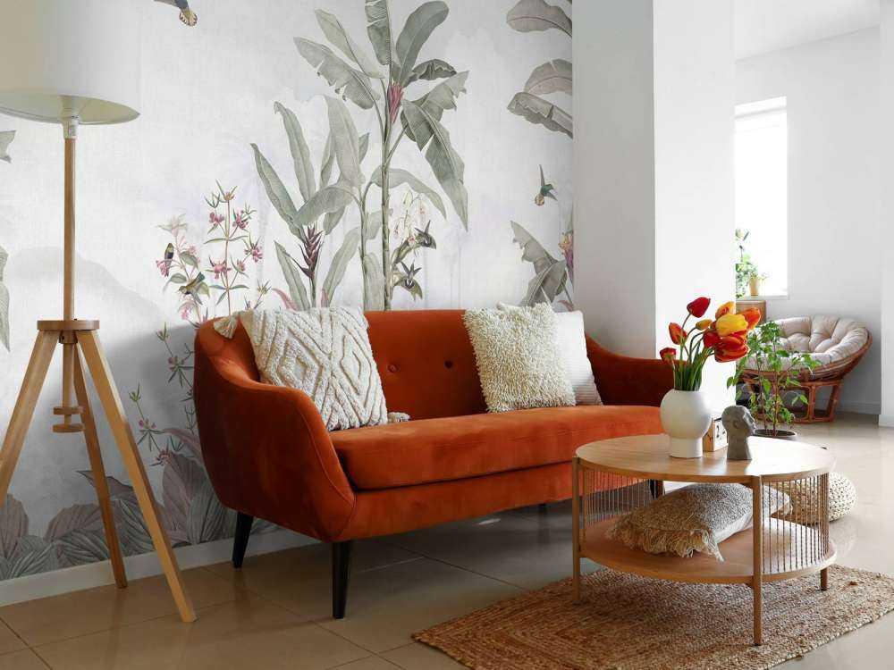 Kolibries tussen tropische bladeren