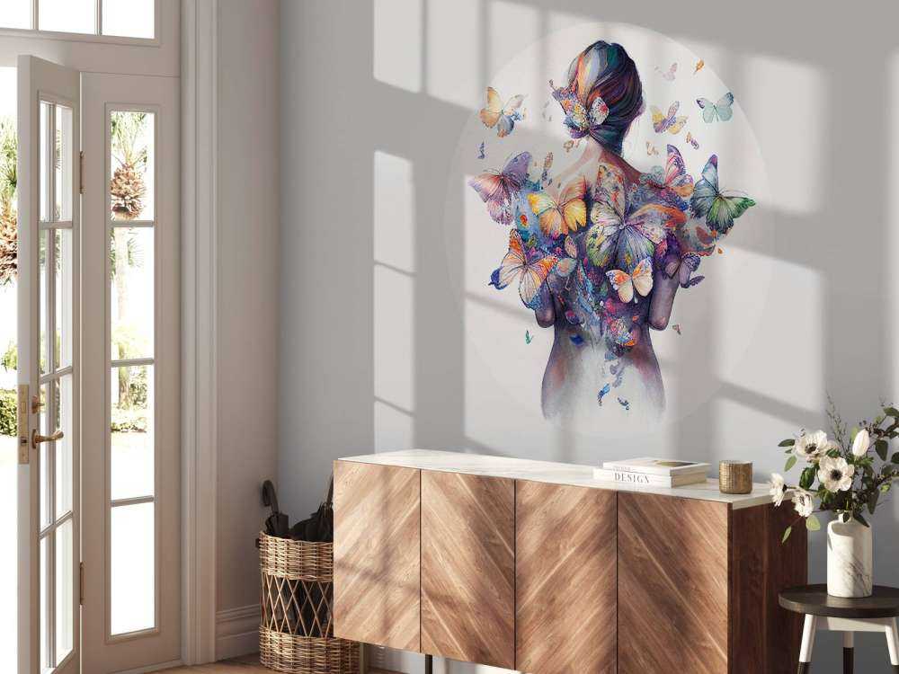 Watercolor Butterfly Woman Body #1