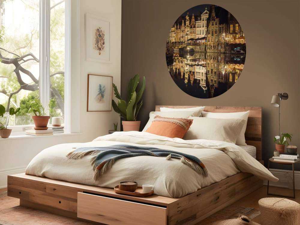 Korenlei dok bij nacht