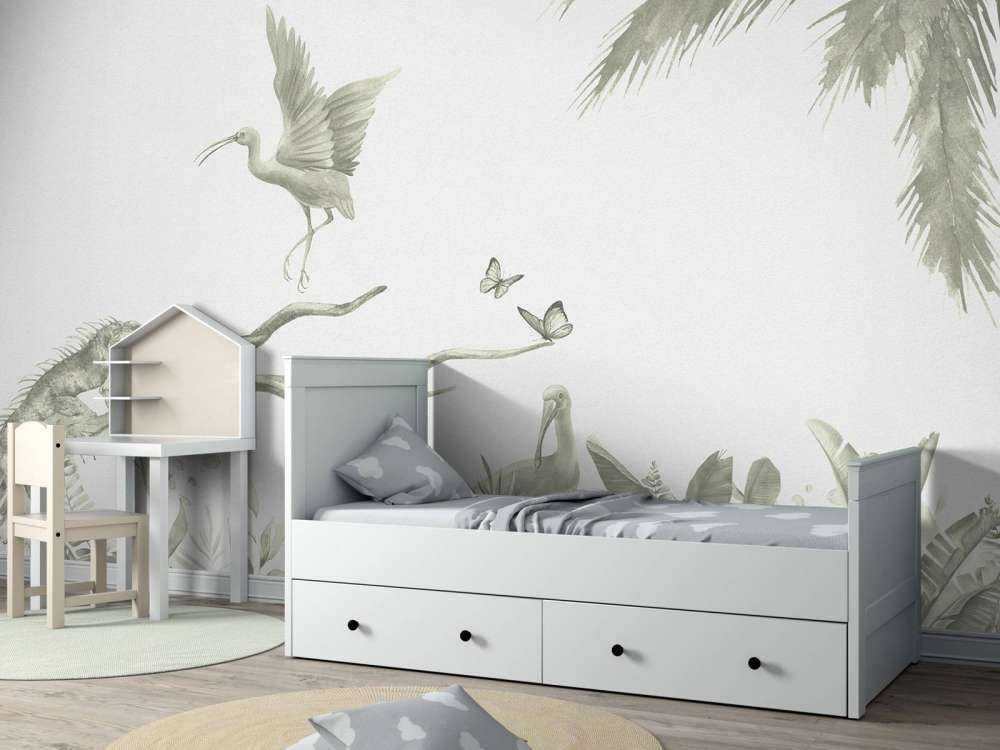 Tak met jungle dieren in groen