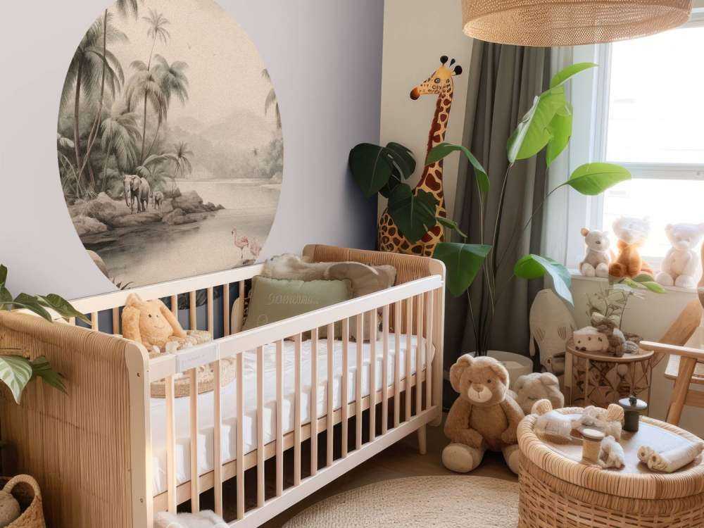 Jungle landschap met dieren