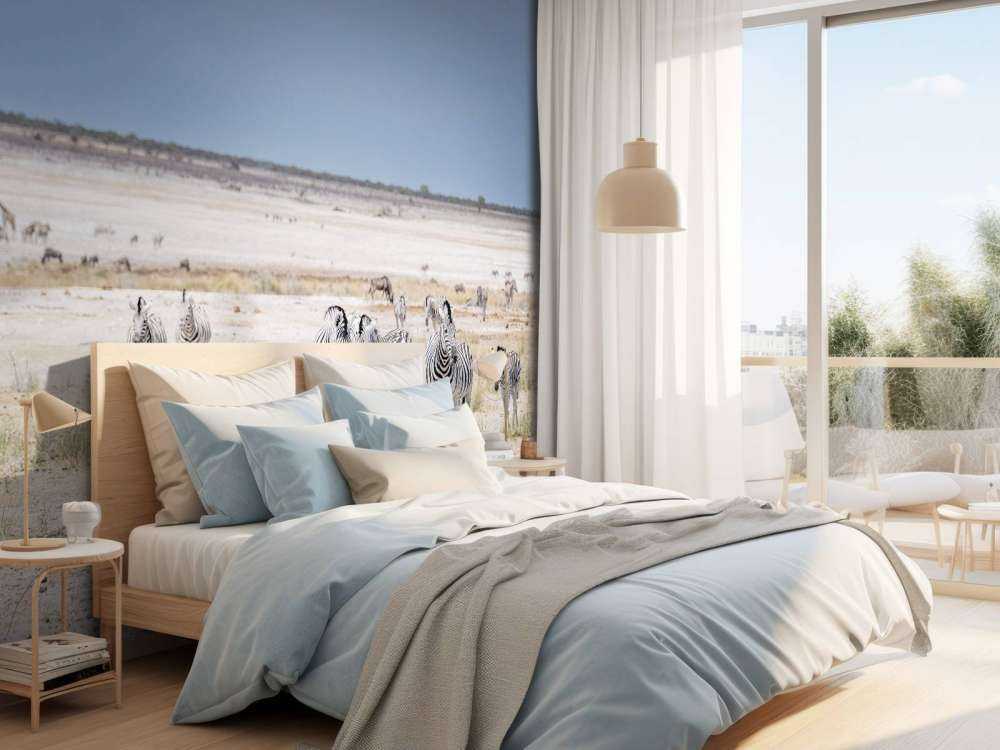 Landschap met zebra's