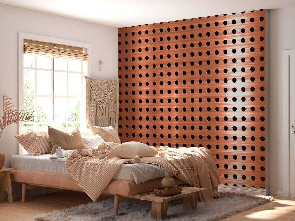 Koperen metalen plaat