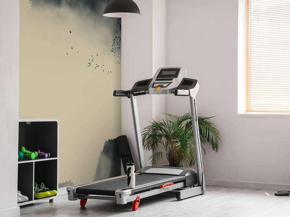 Bootje in mistig landschap