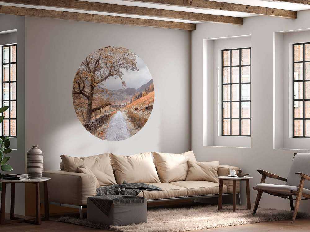 Pad tussen de bergen