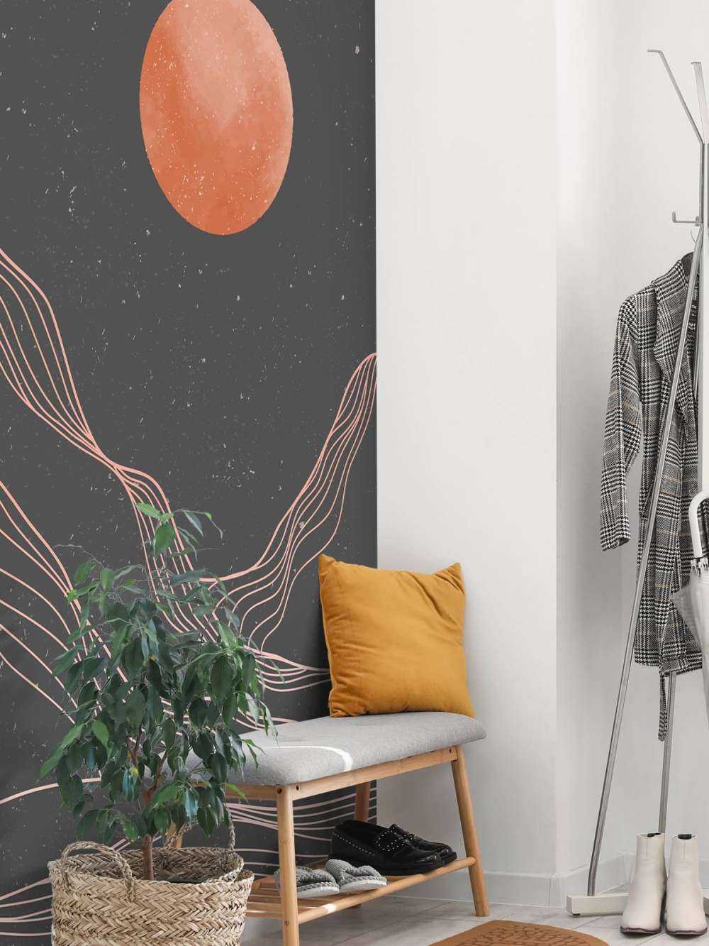 Abstracte bergen landschap