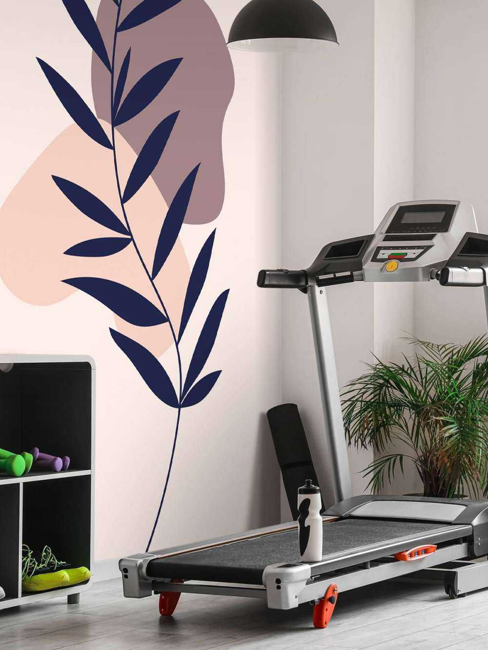 Blauwe plant en vormen